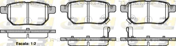 Тормозные колодки RoadHouse задние для Lexus CT I 2010-2018. Артикул 21286.02