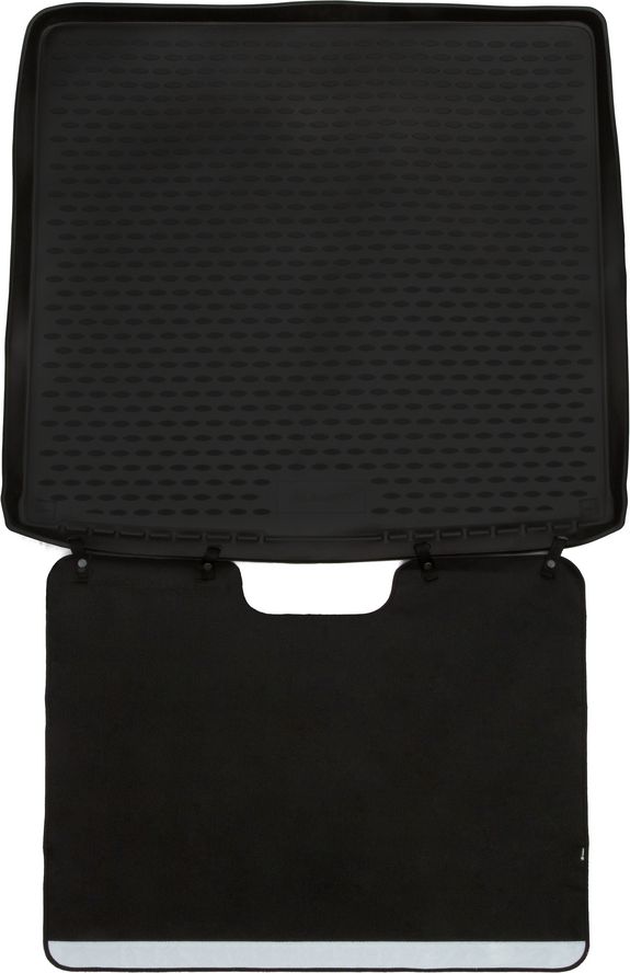 Коврик Element Econom для багажника с функцией защиты бампера Renault Duster 4WD I рестайлинг 2015-2020. Артикул ELEMENT.SET.004