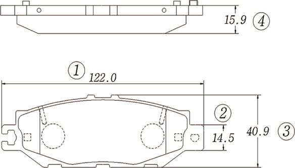 Тормозные колодки CTR. Артикул GK1038