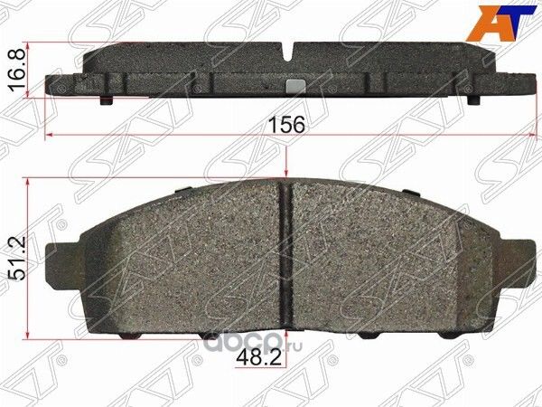 Колодки тормозные FR  MMC L200 06- PEJERO SPORT 98 (SAT). Артикул ST4605A198