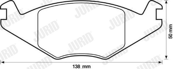 Тормозные колодки Jurid. Артикул 571315D