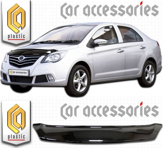 Дефлектор СА Пластик для капота (Classic черный) для Lifan Celliya 530 2014-2026. Артикул 2010010109691