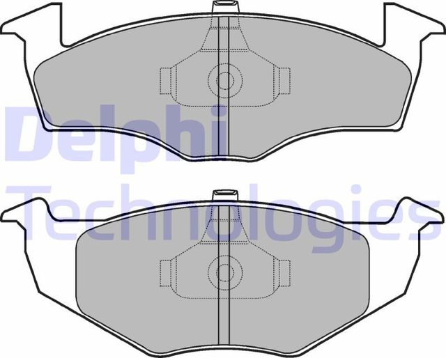 Тормозные колодки Delphi (Low-Metallic). Артикул LP1591