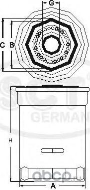 Масляный фильтр SCT-Germany. Артикул SM 5724