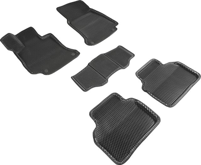 Коврики Seintex 3D EVA Ромб для салона Mercedes-Benz E-Classe W213 2016-2026 ЧЕРНЫЕ. Артикул 95317