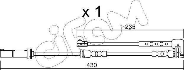 Датчик износа тормозных колодок  Metelli. Артикул SU.311