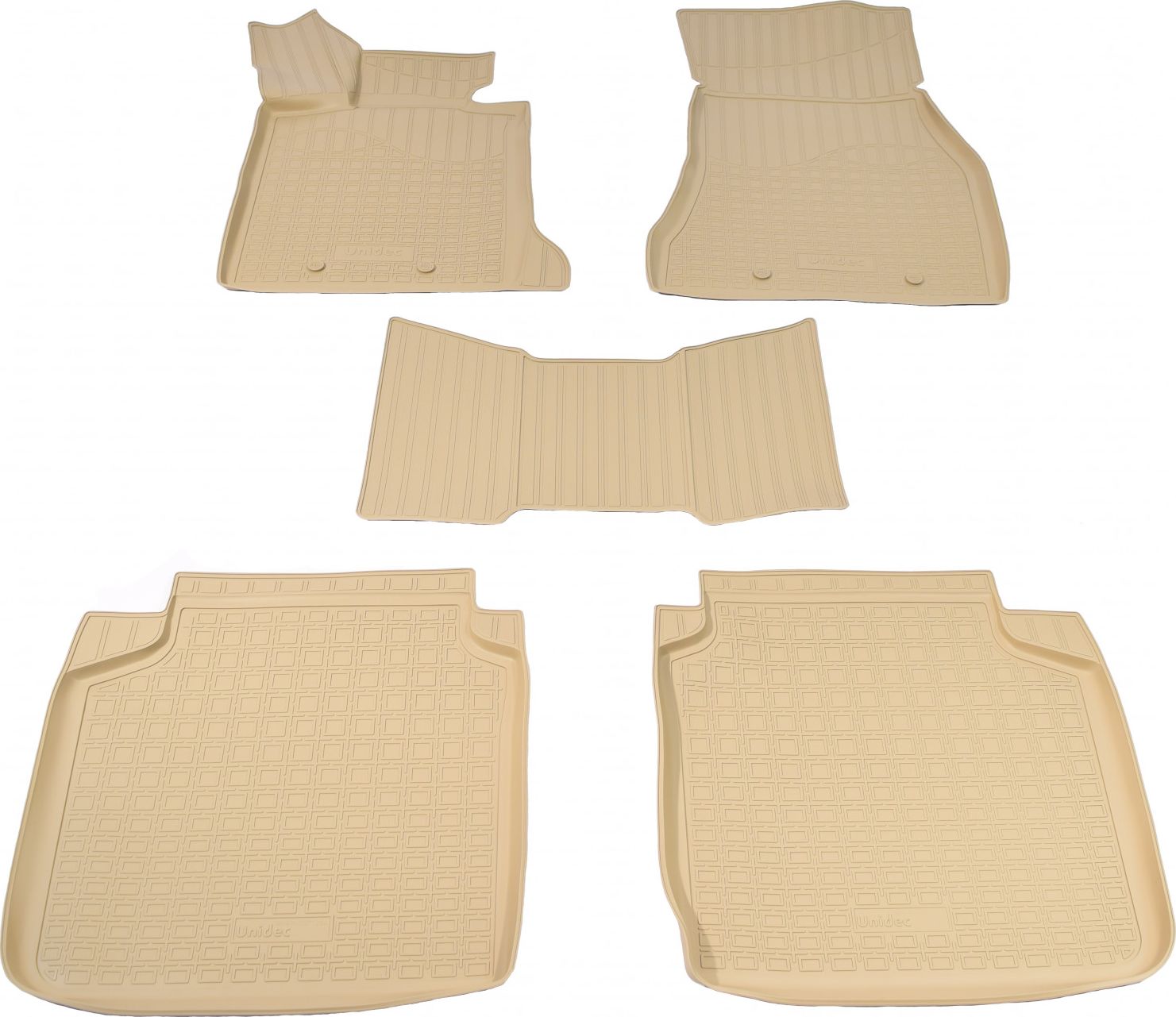 Коврики 3D Норпласт для салона BMW 7 (G12) длинная база 2015-2026 БЕЖЕВЫЙ. Артикул NPA11-C07-254-B