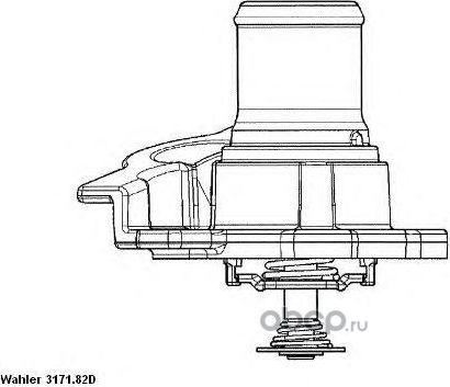 Термостат (Wahler). Артикул 317182D