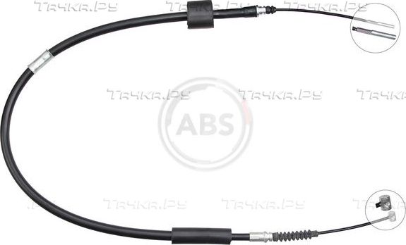Трос ручника (тросик ручного тормоза) ABS. Артикул K13975