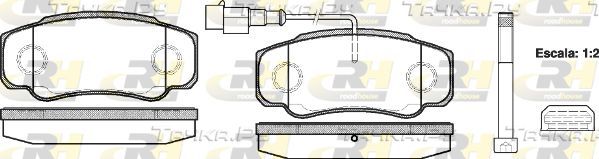 Тормозные колодки RoadHouse задние для IVECO Daily IV 2006-2011. Артикул 2961.02