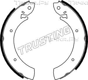 Тормозные колодки Trusting задние для SsangYong Istana I 1996-2003. Артикул 040.080