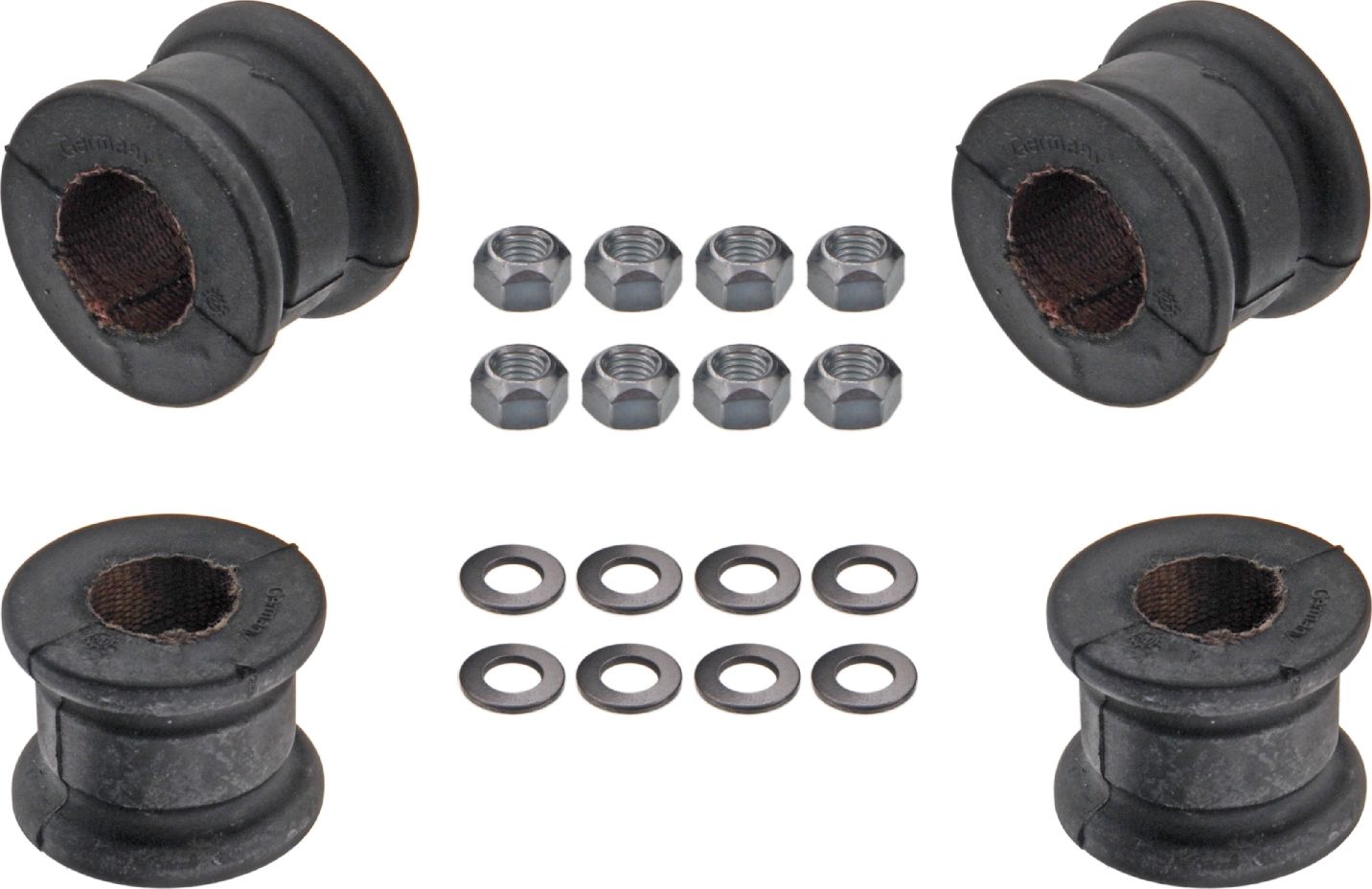 Комплект втулок стабилизатора Febi Bilstein (Резина с тканевым включением). Артикул 14953