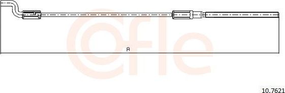 Трос ручника (тросик ручного тормоза) Cofle для Ford Galaxy I 1995-2006. Артикул 10.7621