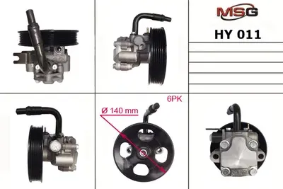 Насос ГУР новый Hyundai Sonata IV 1998-2004, Hyundai Trajet 2000-2008, KIA Sport (MSG). Артикул HY011