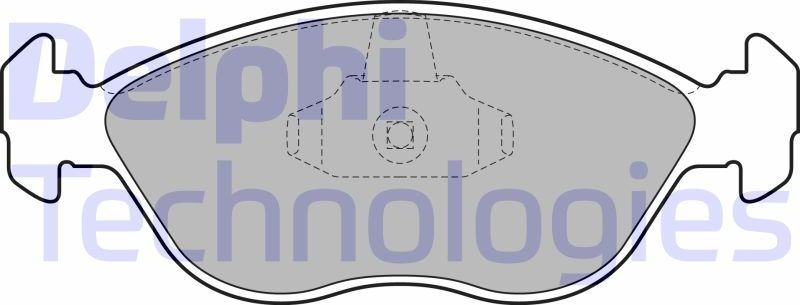 Тормозные колодки Delphi (Low-Metallic). Артикул LP1443