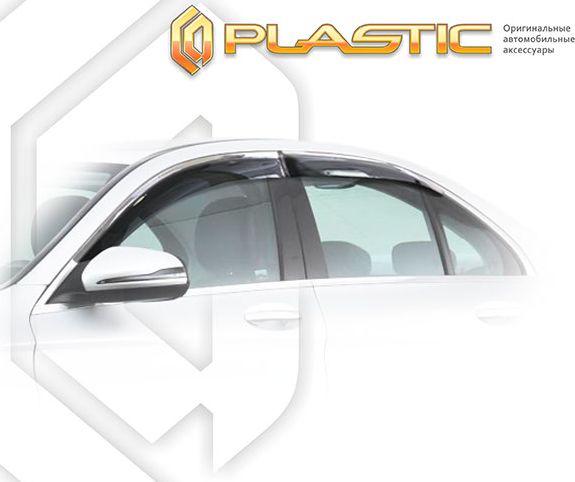 Дефлекторы СА Пластик для окон (Classic полупрозрачный) Mercedes-Benz C-Classe W205 2015–2026. Артикул 2010030313009