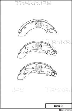 Тормозные колодки MK Kashiyama задние для Mazda 121 III 1996-2003. Артикул K3395