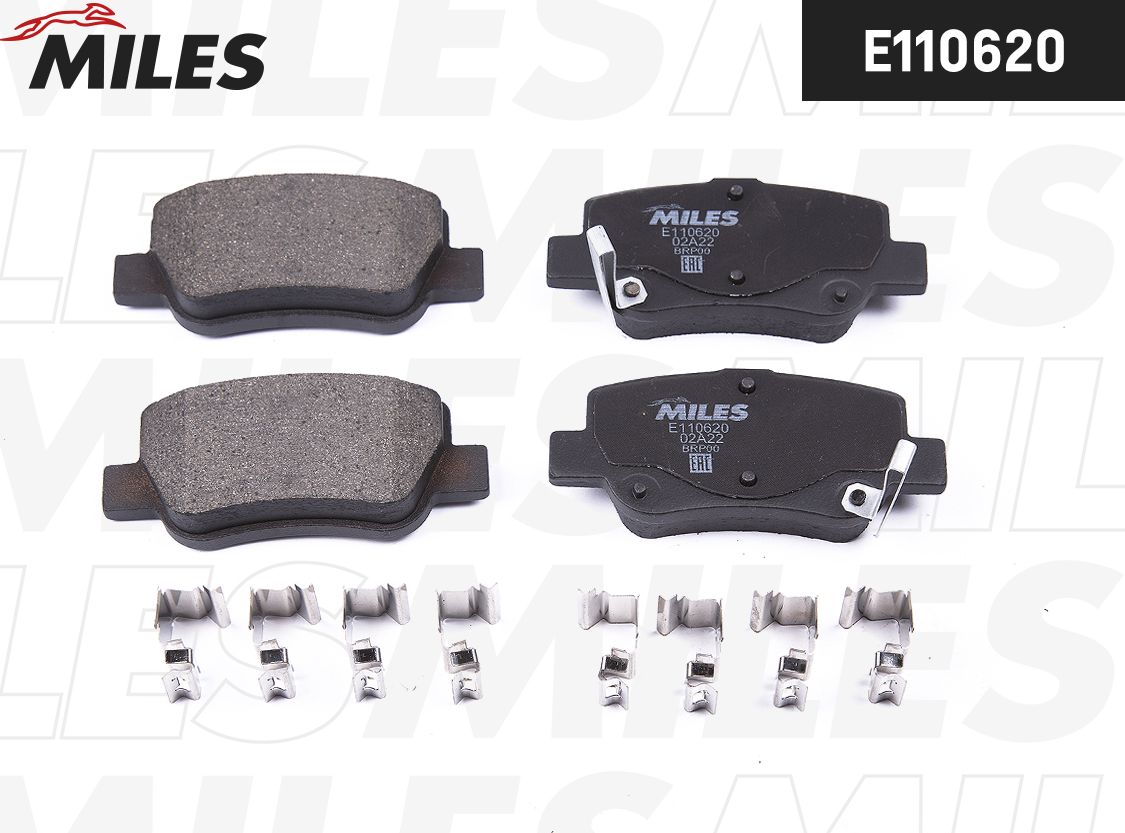 Тормозные колодки Miles (Semi-Metallic). Артикул E110620