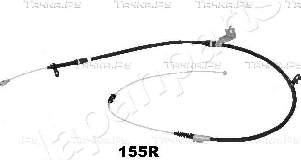 Трос ручника (тросик ручного тормоза) Japanparts. Артикул BC-155R