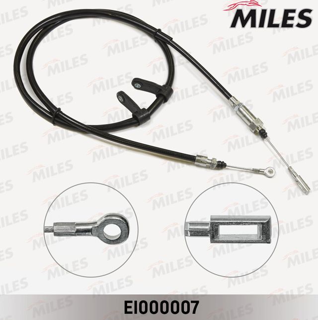 Трос ручника (тросик ручного тормоза) Miles передний для Citroen Jumper II 2006-2026. Артикул EI000007