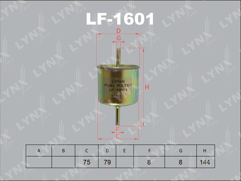 Топливный фильтр LYNXauto. Артикул LF-1601