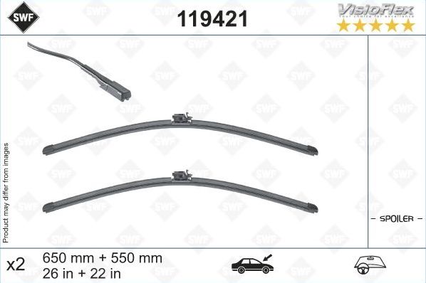 Щетки стеклоочистителя (дворники) SWF Original VisioFlex. Артикул 119421