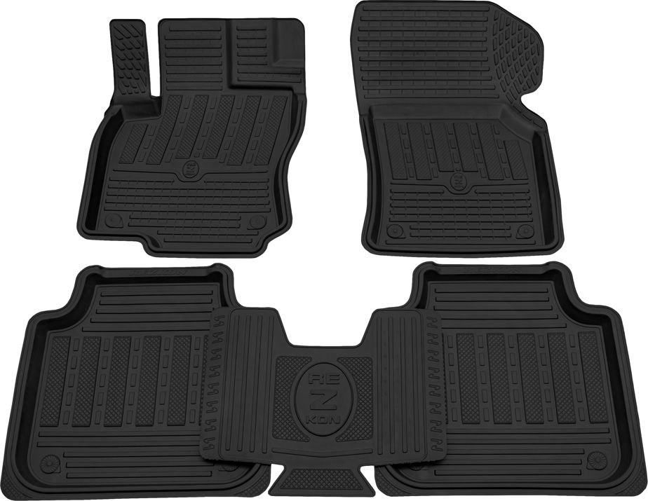 Коврики Rezkon резиновые для салона Skoda Kodiaq 2017-2026. Артикул 1030030100