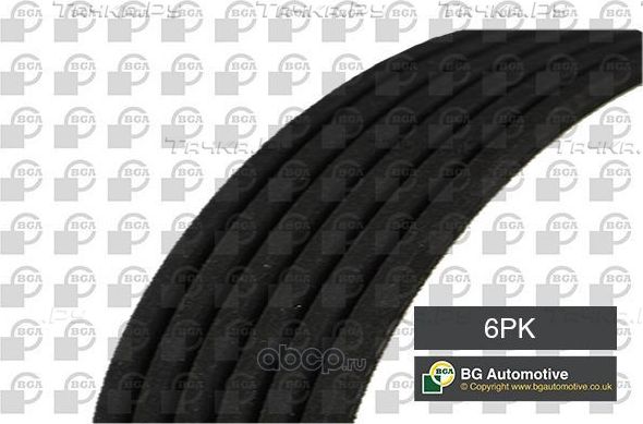 Приводной ремень поликлиновой BGA для Subaru Tribeca I 2005-2014. Артикул 6PK1623