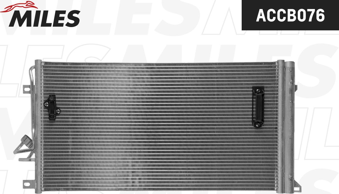 Радиатор кондиционера (конденсатор) Miles (алюминий). Артикул ACCB076