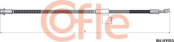 Тормозной шланг Cofle. Артикул 92.BH.HY055