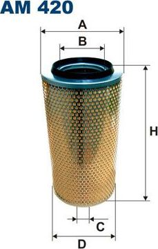 Воздушный фильтр Filtron для Mercedes-Benz SK 1987-1996. Артикул AM 420