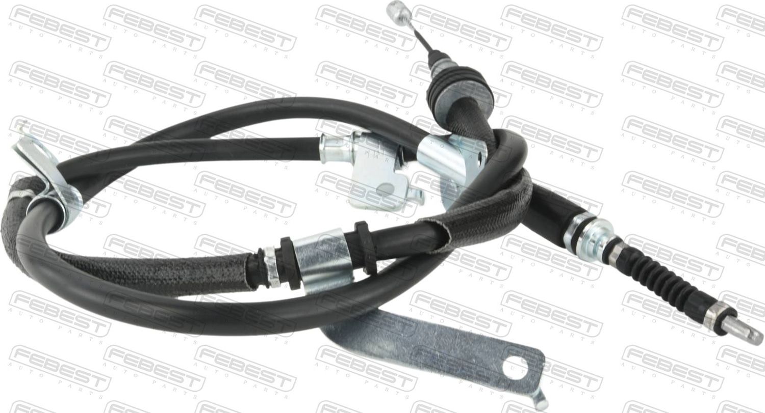 Трос ручника (тросик ручного тормоза) Febest. Артикул 12100-D7RH