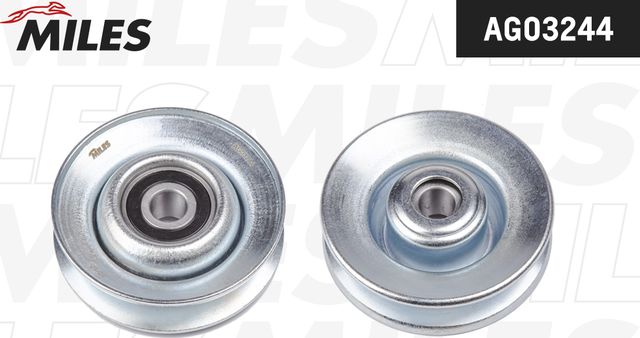 Направляющий (ведущий) ролик приводного клинового ремня Miles (Металл). Артикул AG03244