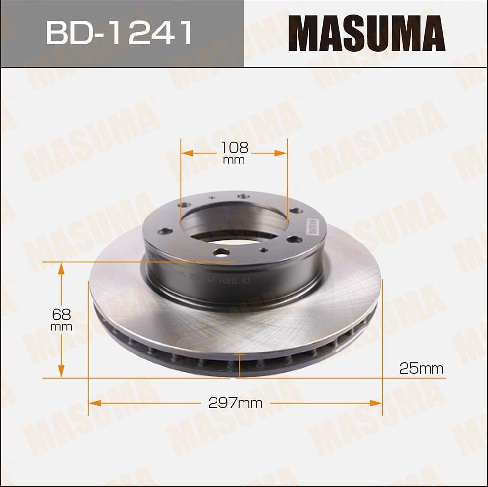 Тормозной диск Masuma. Артикул BD-1241