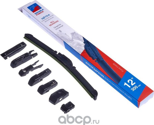 Щетка стеклоочистителя бескаркасная Double Force 300 мм (12) Double Force. Артикул DFF12