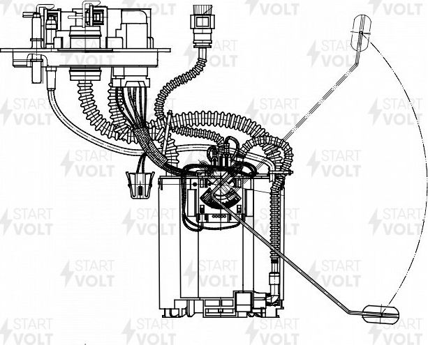 Бензонасос (топливный насос) StartVOLT для Land Rover Freelander II 2006-2014. Артикул SFM 1030
