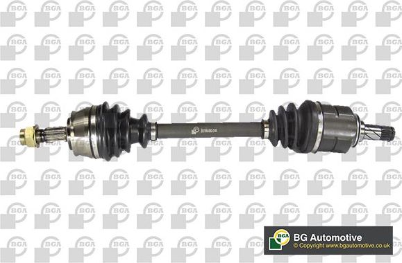 Полуось (привод в сборе, приводной вал) BGA передняя левая для Opel Adam I 2012-2019. Артикул DS9524L