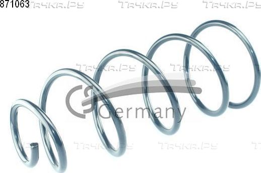 Пружина подвески CS-Germany передняя для Citroen C4 I 2004-2011. Артикул 14.871.063