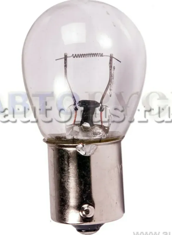 Лампа 12V P21W 21W BA15s Маяк 1 шт. картон (Лампа автомобильная P21W 12V 21W BA1 Маяк. Артикул 8121310