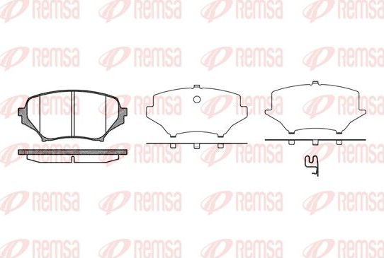 Тормозные колодки Remsa передние для Mazda MX-5 III (NC) 2005-2014. Артикул 1189.01