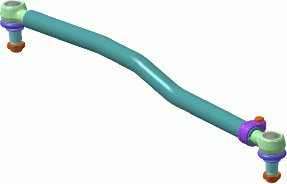 Рулевая тяга продольная Lemforder. Артикул 19904 01