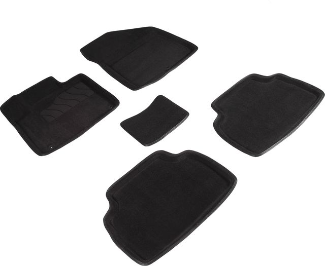 Комплект ковриков 3D Seintex для салона Hyundai Santa Fe IV (5 мест) 2018-2020. Артикул 94733