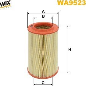 Воздушный фильтр WIX Filters. Артикул WA9523