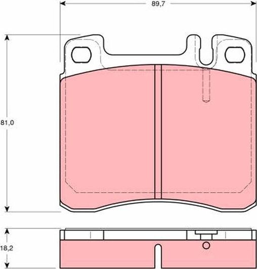 Тормозные колодки TRW. Артикул GDB1122