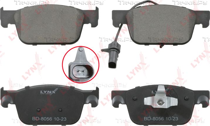Тормозные колодки LYNXauto передние для Audi S4 V (B9) 2016-2026. Артикул BD-8056