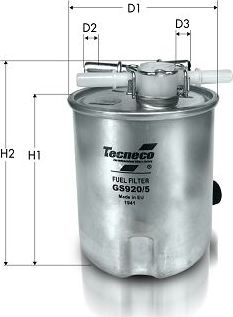 Топливный фильтр  Tecneco Filters. Артикул GS920/5