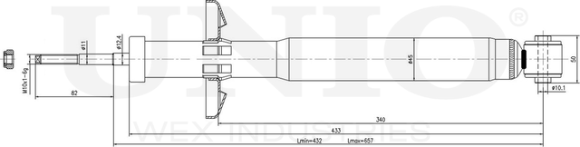 Амортизатор подвески (Unio). Артикул SAB-10747