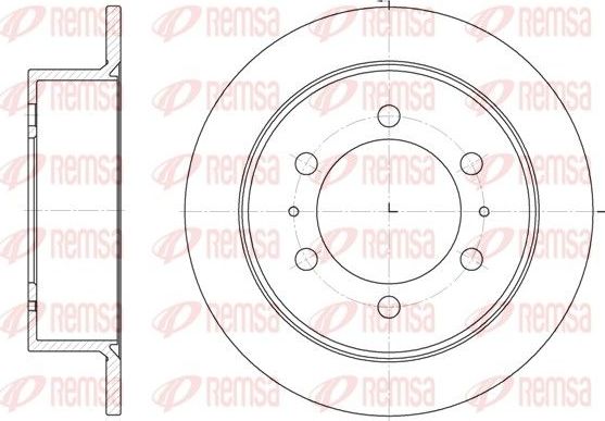 Тормозной диск Remsa. Артикул 6784.00