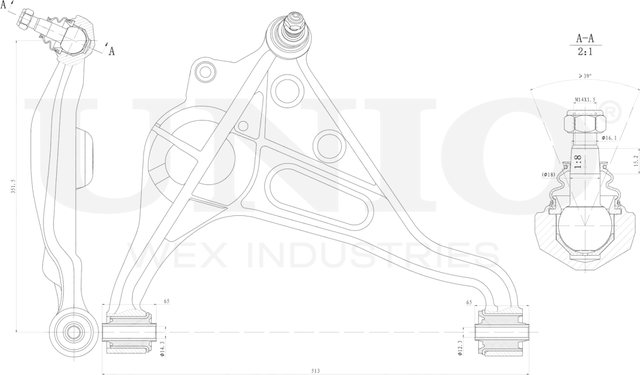 Рычаг подвески (Unio). Артикул SSP-40032