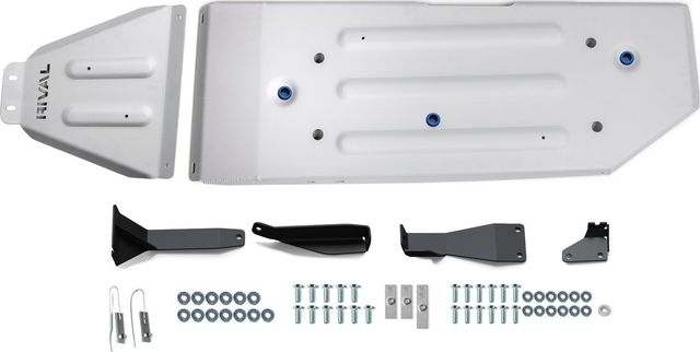 Защита алюминиевая Rival для топливного бака Toyota Tacoma III Double Cab (искл. Long) 2015-2019 2019-2026. Артикул 2333.9545.1.6